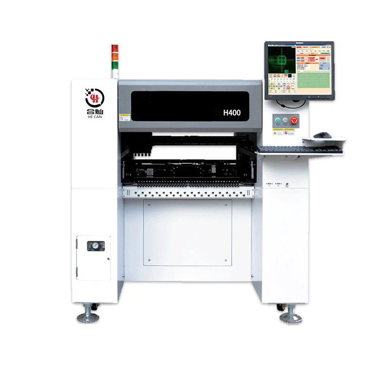 Buena venta SMT PNP Máquina con 4 cabezas 64 posiciones de alimentadores para componentes de altura de 20 mm